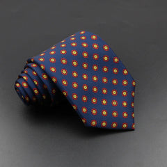 Gravata Micro Figuras Azul Marinho Sparka