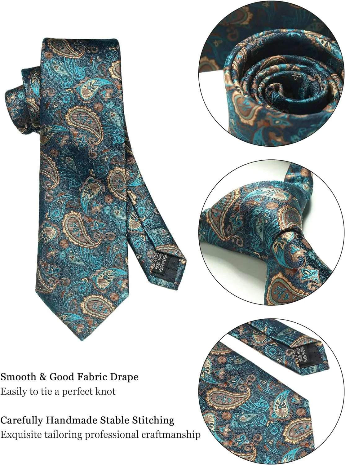 Conjunto Gravata Floral Luxo SK208