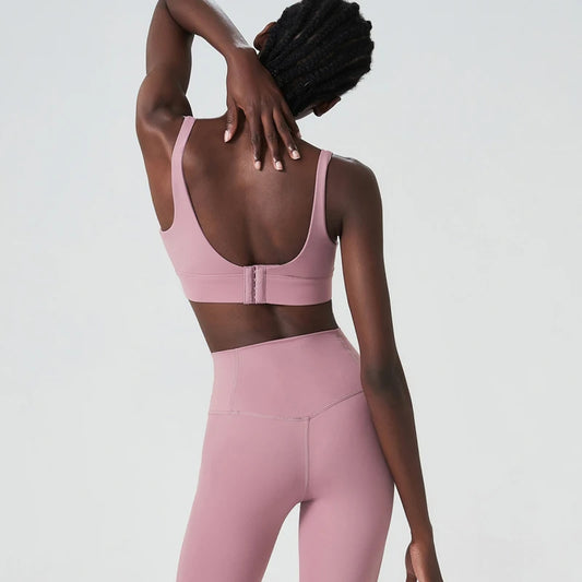 Conjunto Fitness Feminino com Top Nadador e Legging