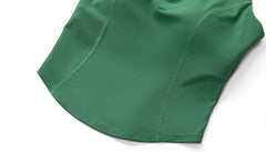 Blusa Fitness Gola Polo com Recorte Nadador