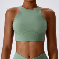 Top Cropped Nadador com Alta Sustentação