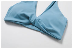 Top Fitness Halter com Torção Frontal