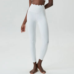 Legging Fitness Cintura Alta com Acabamento Ondulado