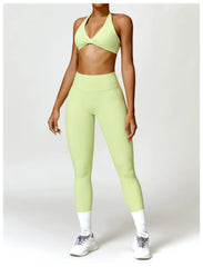 Top Fitness Halter com Torção Frontal