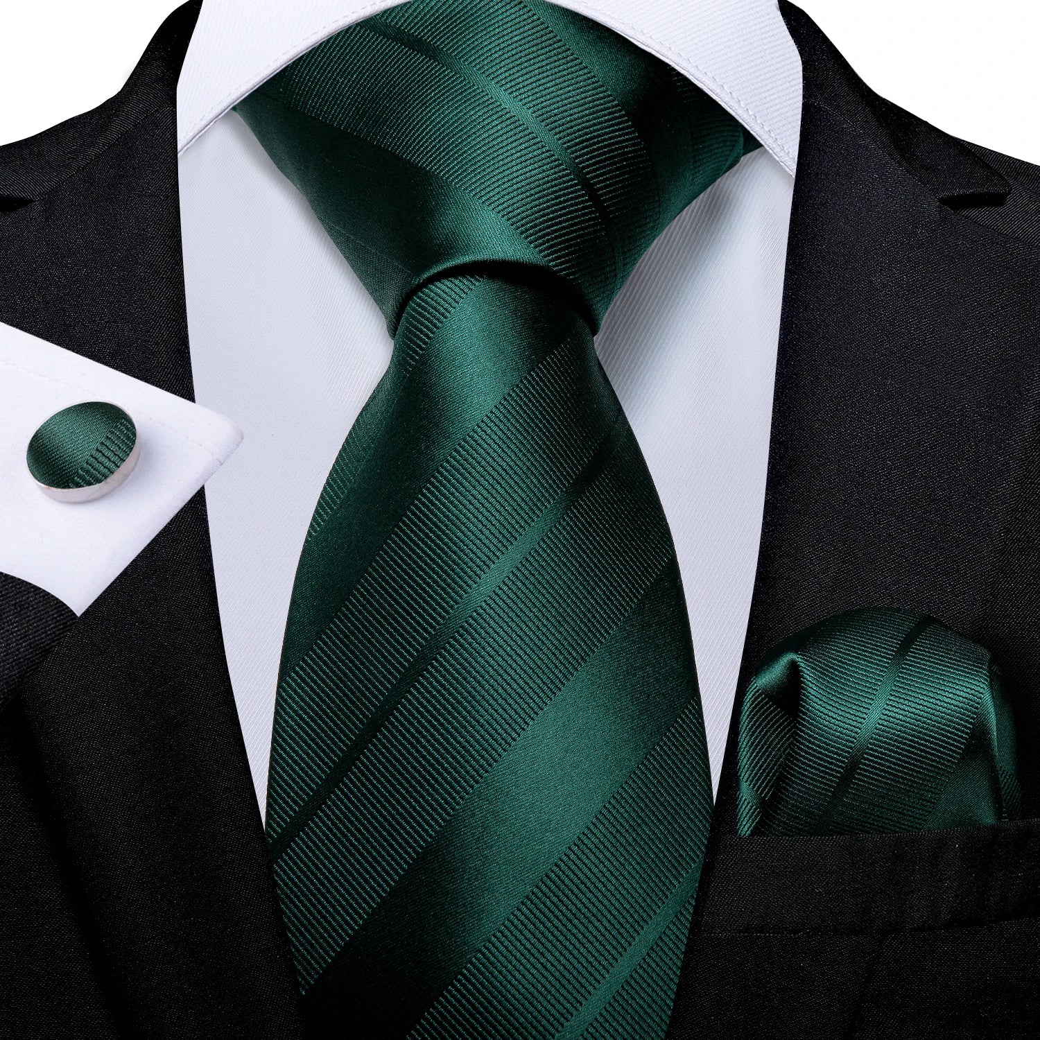 Gravata Listrada com Acessórios Executivos Inclusos