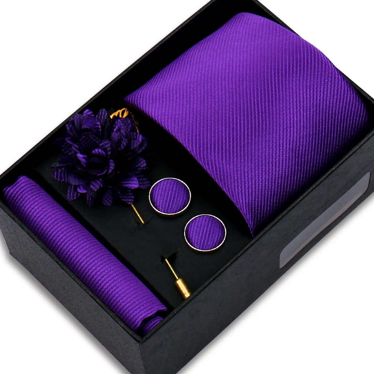 Gravata Social Texturizada Roxo Púrpura SK39F