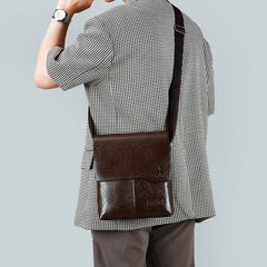 Bolsa Mensageiro Masculina de Couro Sparka SK678