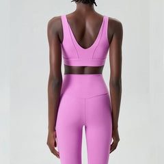 Conjunto Fitness com Top Básico e Legging Cintura Alta