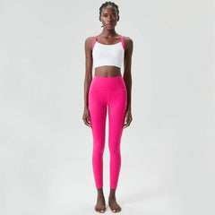 Conjunto Fitness com Cores Vivas e Tecido Compressivo