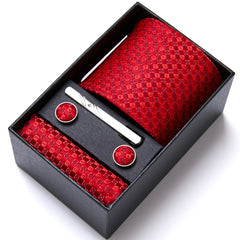 Conjunto Gravata Seda Clássica Italiana Sparka SK209