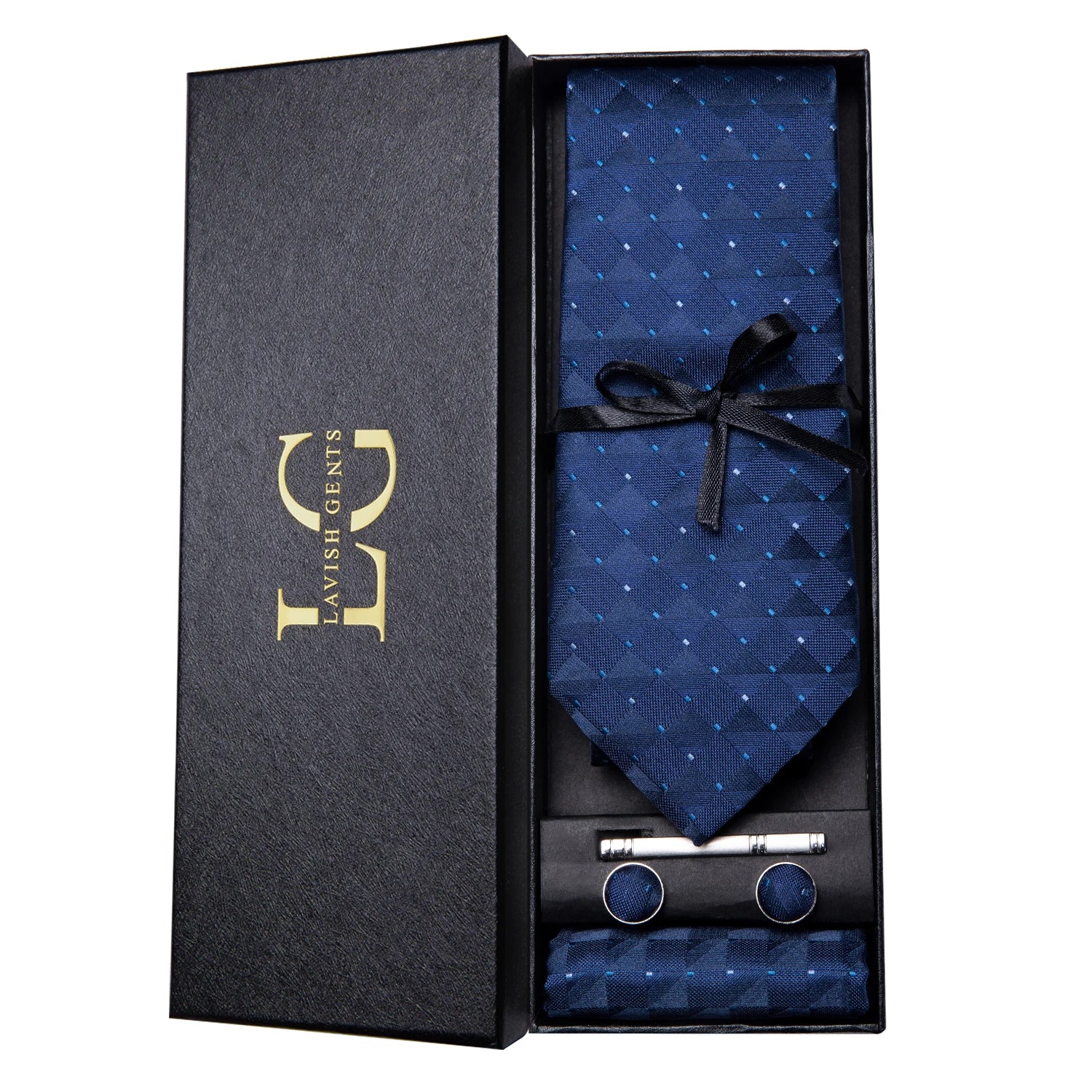 Gravata Paisley Premium em Seda com Lenço Combinando