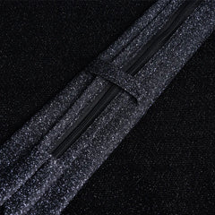 Gravata Skinny Geométrica com Zíper Automática Premium