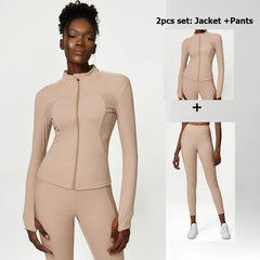 Kit Esportivo Feminino com Top, Legging e Casaco