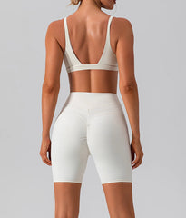 Top Fitness Triângulo com Alças Finas