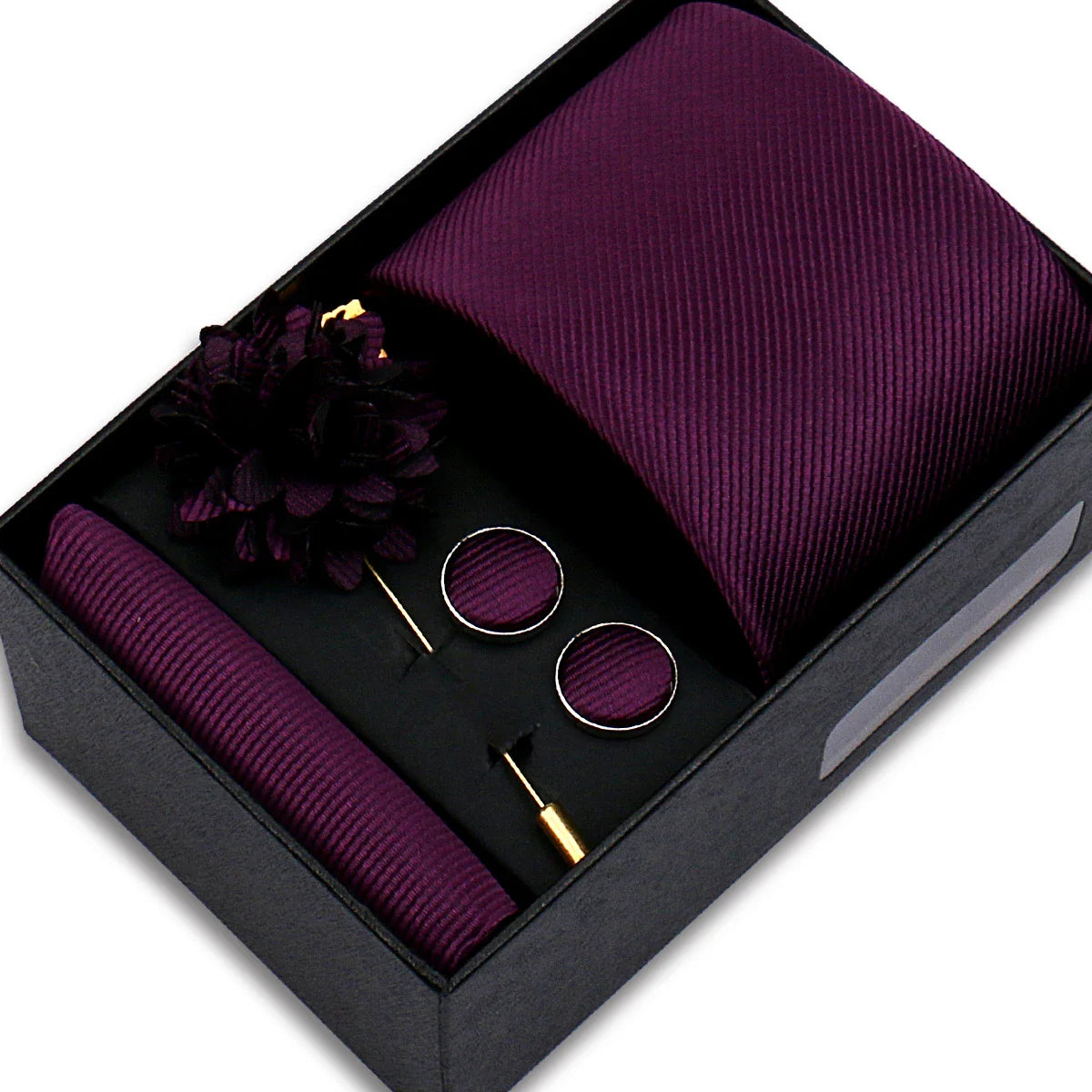 Gravata Social Texturizada Roxo Uva SK40E