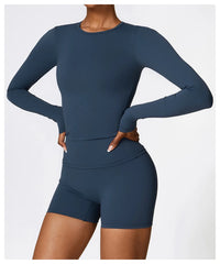 Blusa Segunda Pele Fitness com Manga Longa