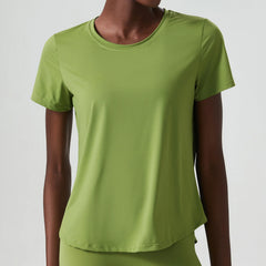 Camiseta Fitness Feminina em Tecido Leve e Respirável