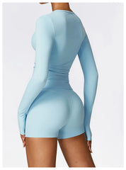 Blusa Segunda Pele Fitness com Manga Longa