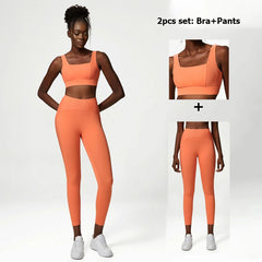 Kit Esportivo Feminino com Top, Legging e Casaco