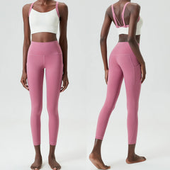 Conjunto Fitness com Cores Vivas e Tecido Compressivo