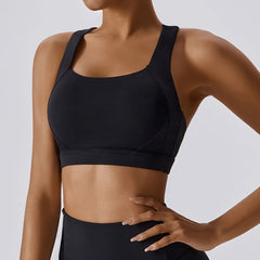 Top Fitness com Alças Cruzadas nas Costas – Bojo Removível e Sustentação