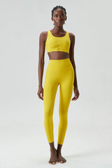 Conjunto Fitness com Top Básico e Legging Cintura Alta