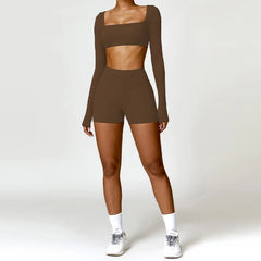 Conjunto Fitness com Top Manga Longa e Leggin