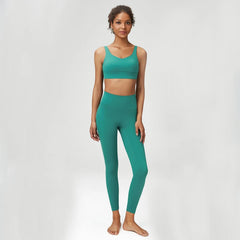 Conjunto Fitness Feminino com Top Nadador e Legging