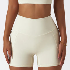 Short Fitness com Bolso Lateral e Cintura Alta