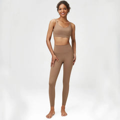 Conjunto Fitness Feminino com Top Nadador e Legging