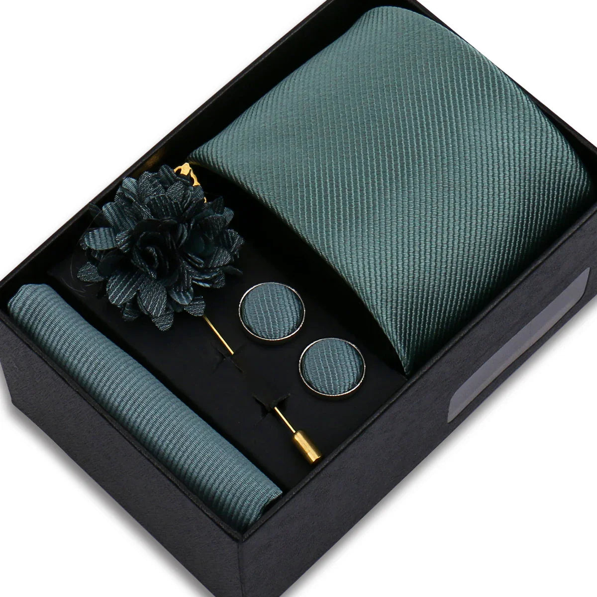 Gravata Social Masculina Verde Musgo SK38F