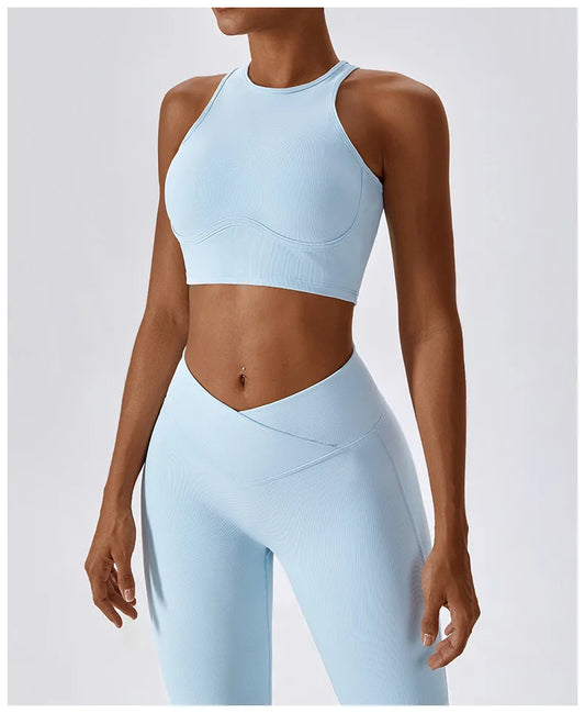 Top Cropped Nadador com Alta Sustentação