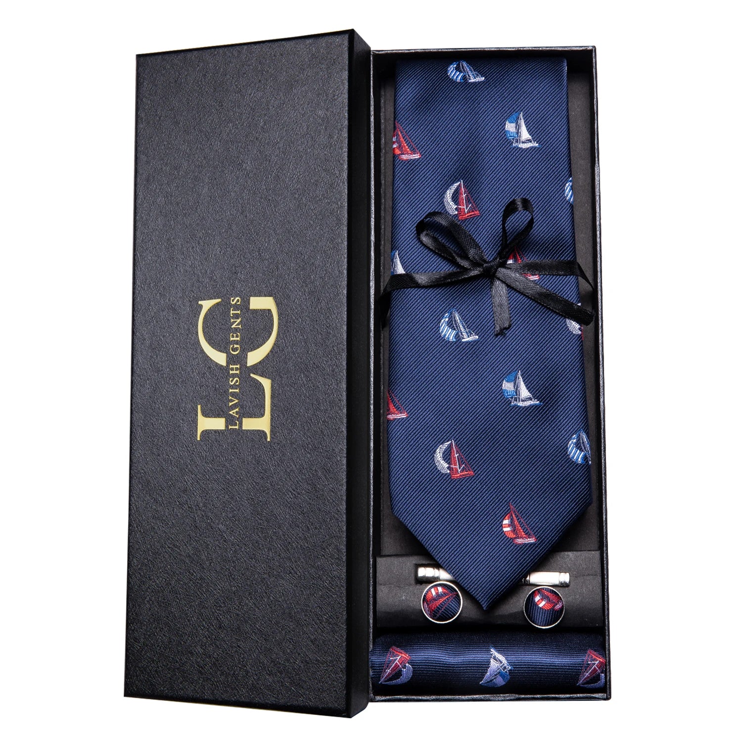 Gravata Paisley Premium em Seda com Lenço Combinando