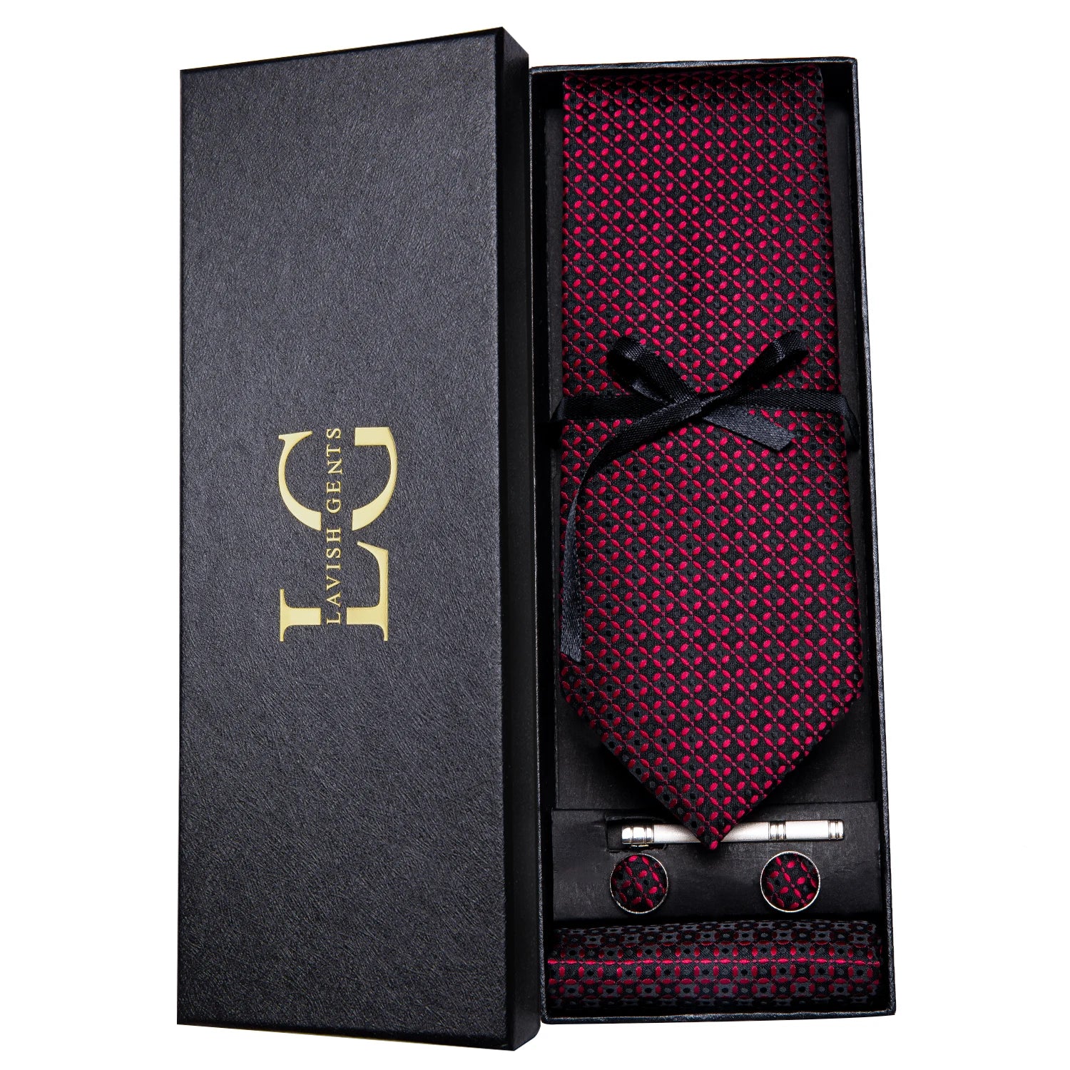 Gravata Paisley Premium em Seda com Lenço Combinando