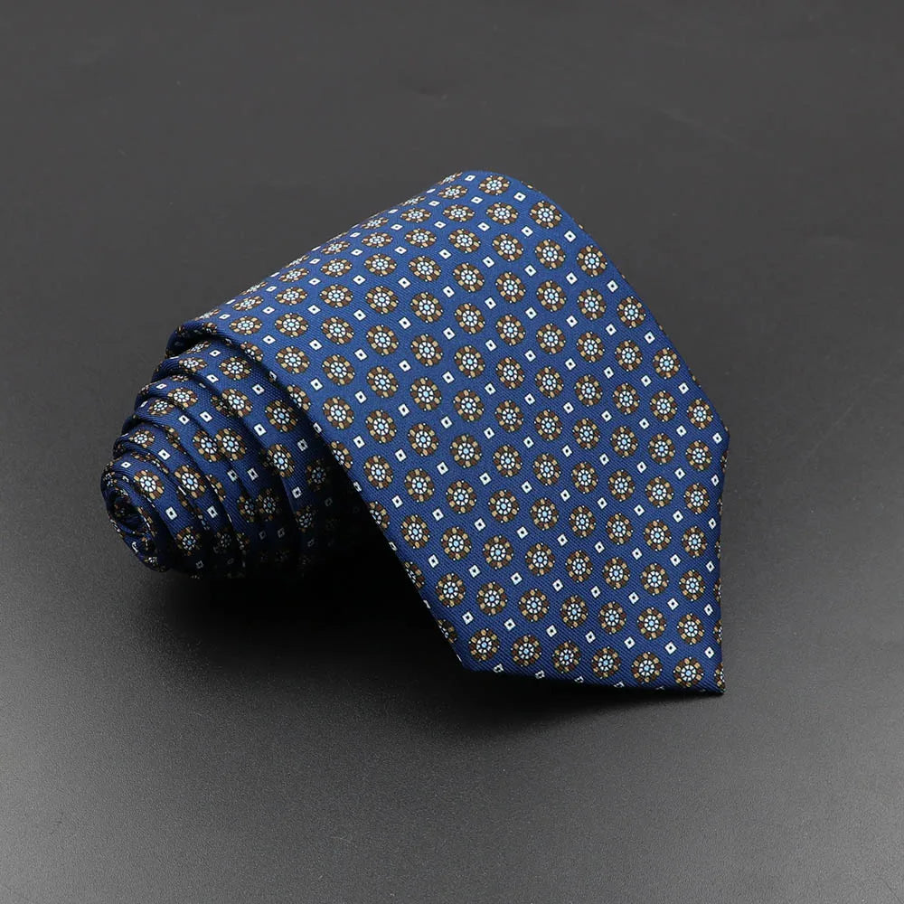 Gravata Geométrica Azul Ouro Sparka