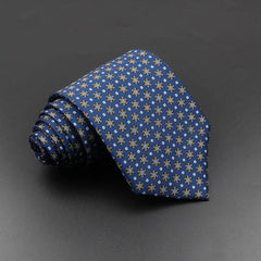 Gravata Geométrica Azul Ouro Sparka