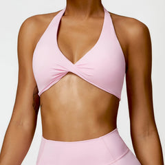 Top Fitness Halter com Torção Frontal