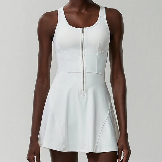Vestido Esportivo com Shorts Interno e Alças Nadador