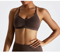 Top Fitness com Alças Finas e Decote em V
