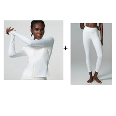 Kit Esportivo Feminino com Top, Legging e Casaco