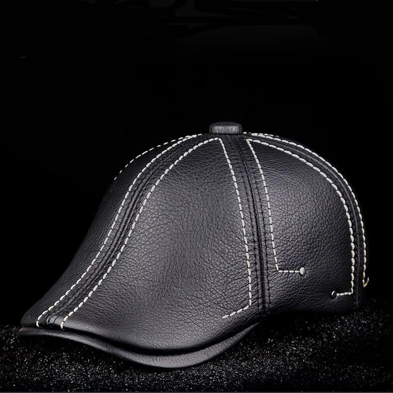 Boina Masculina Italiana de Couro SK272