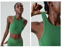 Conjunto Fitness Feminino com Top Justo e Legging