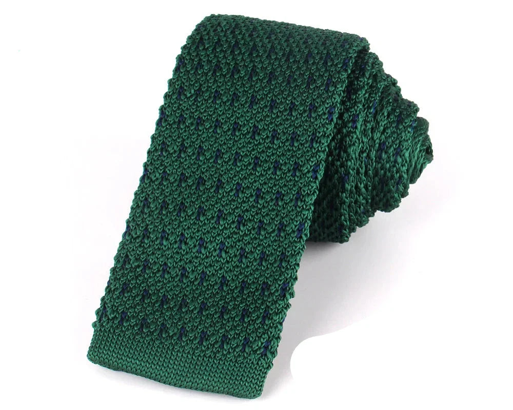 Gravata Texturizada Ponto Verde Escuro Vertino