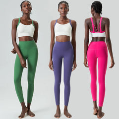 Conjunto Fitness com Cores Vivas e Tecido Compressivo