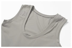 Vestido Fitness com Nó Lateral e Decote Redondo