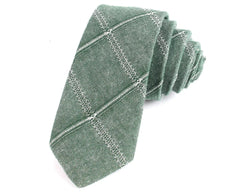 Gravata Xadrez Verde Claro Vertino