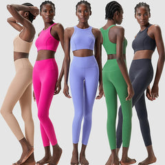 Conjunto Fitness Feminino com Top Justo e Legging